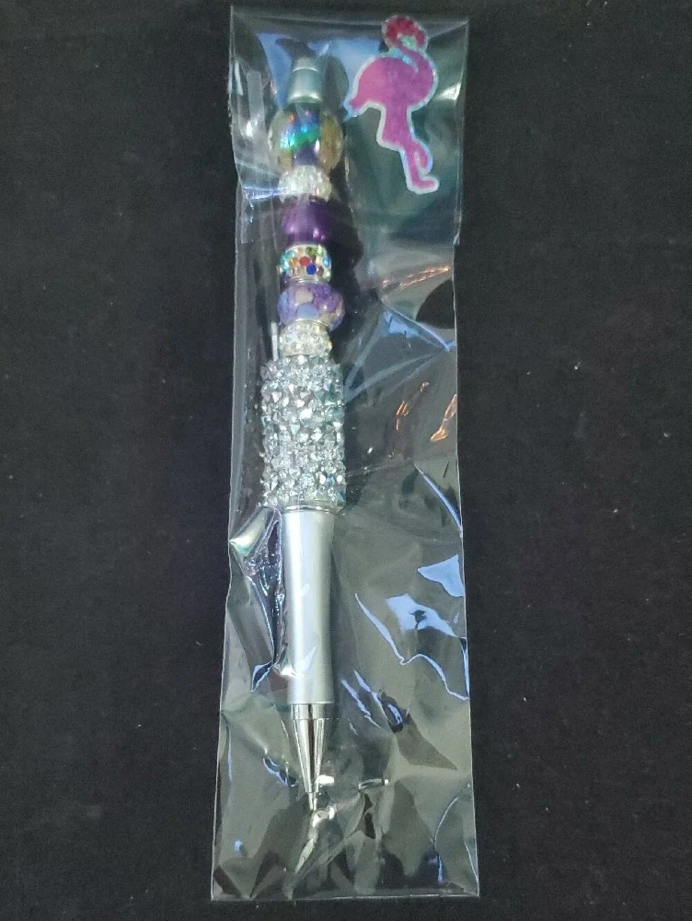 Beaded Decorative Ballpoint Pen - Pink $12.00   REASONABLE OFFER ACCEPTED
